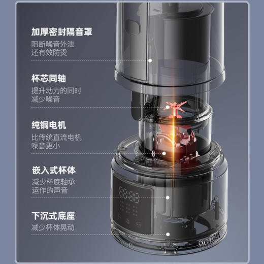 德国蓝宝 柔音破壁机家用加热全自动小型豆浆机多功能料理机[福利品] 商品图2