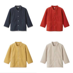 【摇粒绒儿童夹克】儿童春秋外套摇粒绒卫衣家居服纯色男女同款儿童夹克