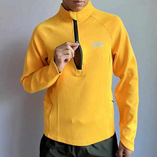 URG半拉链抓绒衣3/4 Zip Fleece秋季男女户外运动马拉松比赛跑步健身装备上衣 可定制 商品图5