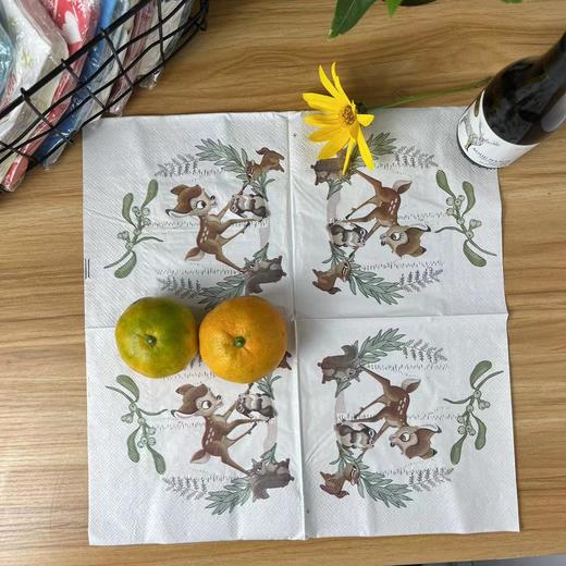 【唯众良品】咖啡店西餐厅甜品餐垫彩色纸巾家用擦手纸 商品图2