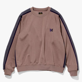 Needles Track Crew Neck Shirt 蝴蝶刺绣复古圆领套头运动卫衣