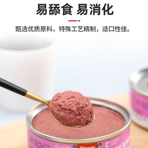 顽皮猫零食 慕斯罐头随机口味猫湿粮全价猫粮成猫幼猫宠物零食95g 商品图3