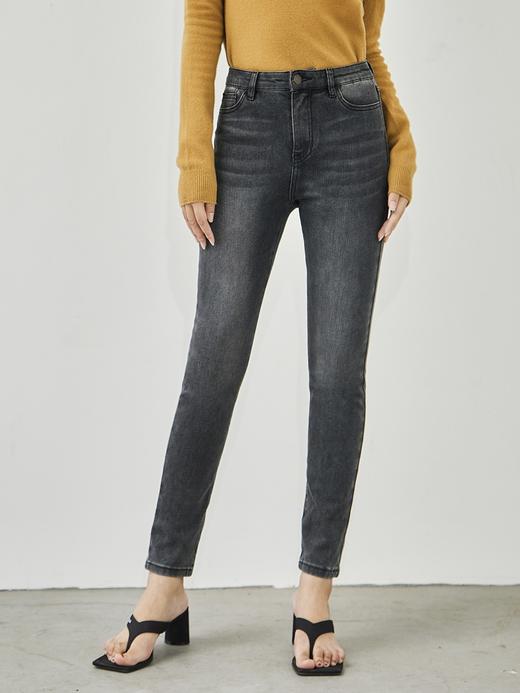 不退不换！不退不换！SUPER BLACK镇店口碑 经典百搭四面弹基础小脚牛仔裤 商品图3