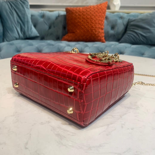 鳄鱼纹戴妃-樱桃红 商品图3