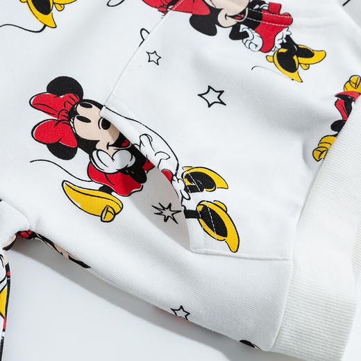 迪士尼童装新品春秋儿童卫衣米妮活力甜美连帽上衣 商品图8