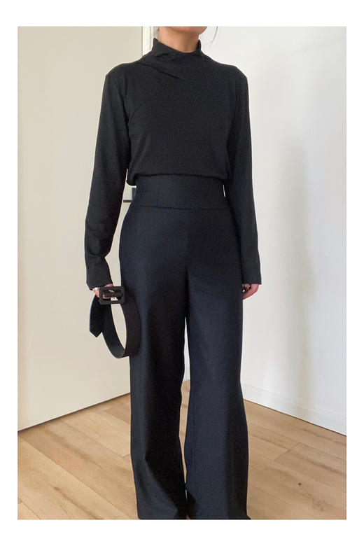 LCM｜Brave Knight Pants [羊毛阔腿裤 黑 ] 商品图3