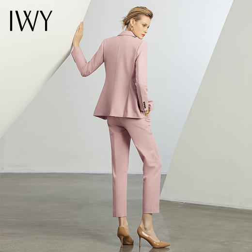 IWY/新款粉色西装马甲三件套设计感霸气总裁范西装套装女CPM1486 商品图3