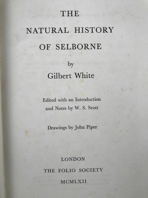 怀特《塞耳彭自然史》（1962） 12幅插图 精装16开带书匣 商品图4