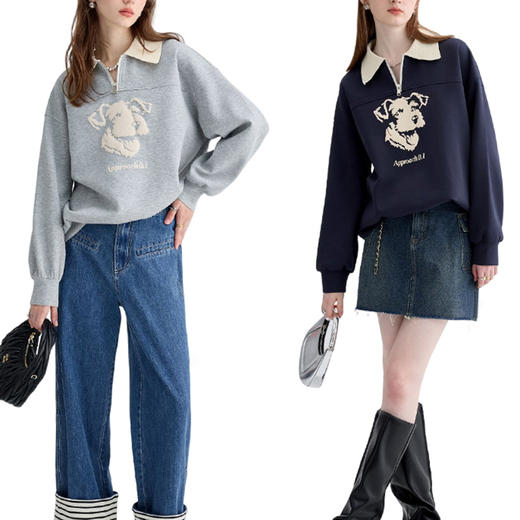 裁缝学苑AX18 卫衣纸样女装新款polo领服装打板衣服样板裁剪图纸 商品图2