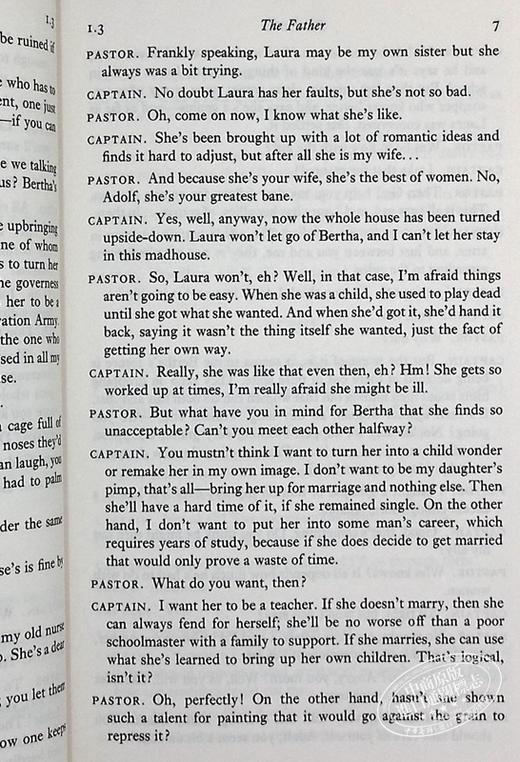 【中商原版】斯特林堡戏剧选 朱莉小姐和其他戏剧 豆瓣高分 英文原版 Miss Julie and other plays Strindberg 商品图6