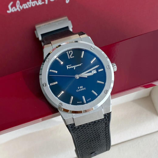 菲拉格慕F-80 Slim系列男表-蛇纹黑色 商品图1