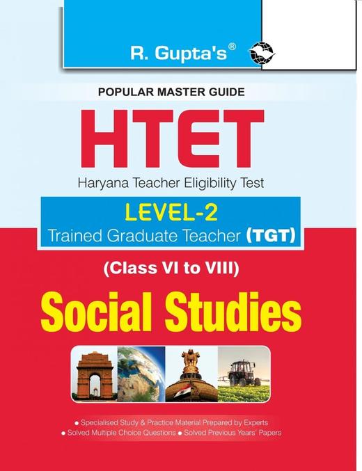 【预售 按需印刷】HTET (TGT) Trained Graduate Teacher (Level2) Social Studies (Class VI to VIII) Exam Guide 商品图0