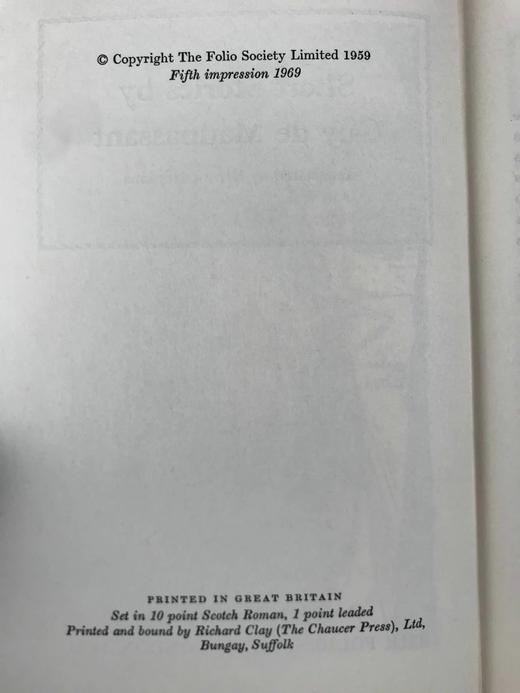 莫泊桑短篇故事集（1969） 14幅插图 精装18开带书匣 商品图5