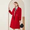 MH9M5斯尔丽瑟俪2022年冬上新商场同款法式简约西装翻领双面呢中长大衣 商品缩略图0