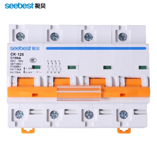 空开/CK-125(升级)/白色/100A/C型(大体积)/4P 商品图1