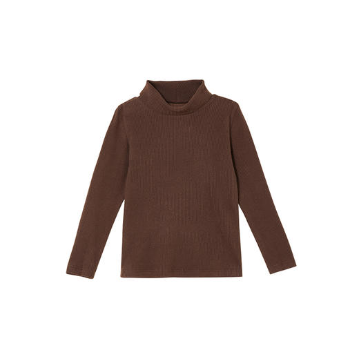 littletime女童打底衫秋冬款半高领百搭2021新款儿童加厚保暖T恤 商品图7