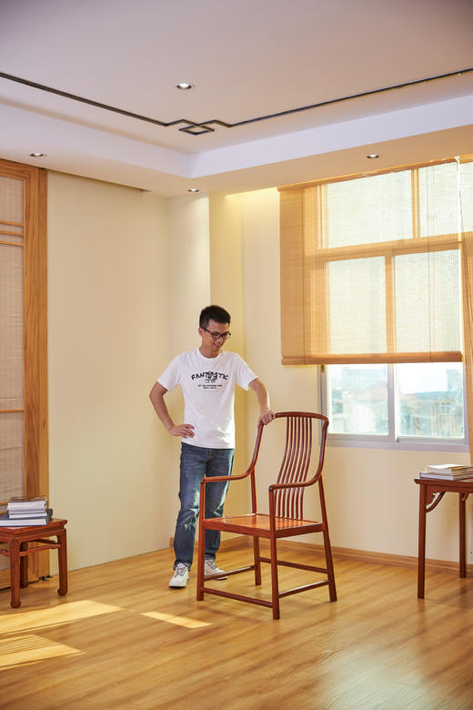 红桥红  家具严选  缅甸花梨(大果紫檀）  【S背高梳背椅】 商品图6