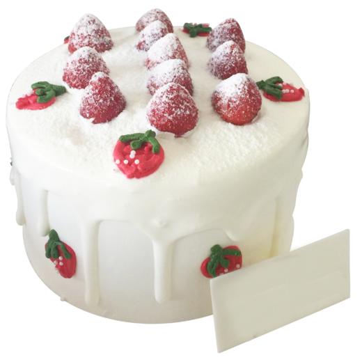 4寸雪绒草莓（动物奶油） 商品图0