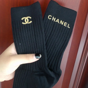 【爆款超低价预售 急单慎拍】一双装ab款纯棉女袜长袜双针双路经典小香运动风简约不臭脚弹力大