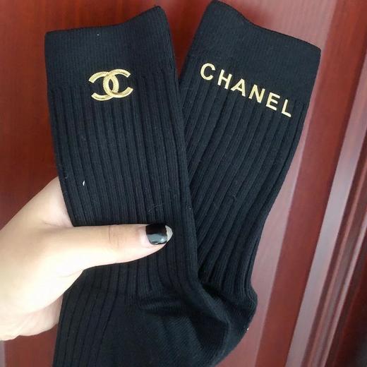 【爆款超低价预售 急单慎拍】一双装ab款纯棉女袜长袜双针双路经典小香运动风简约不臭脚弹力大 商品图0