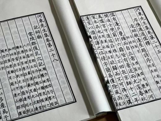 《河东先生集》，唐 柳宗元著，宋廖莹中刻，16开线装，全二函二十册，凤凰出版社，定价5800，售价2280。 商品图10