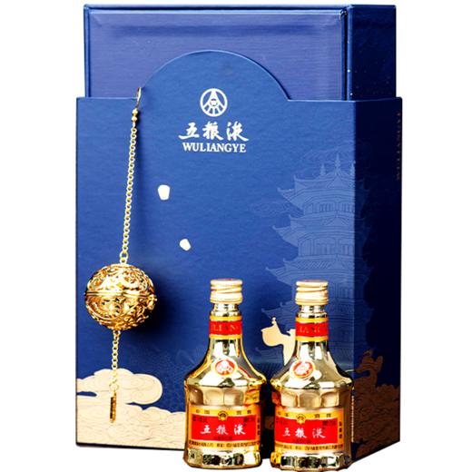52度金装五粮液（2022年中秋专卖店）礼盒50ml×2 商品图0