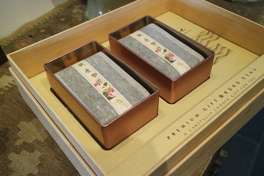 山水双罐，四罐礼盒大气简约典雅  |  日常茶系列：蜜印 玉露 百炼 暄和宫廷 暄和特级 商品图3