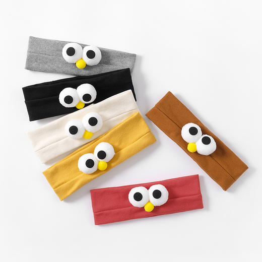 【萌宝心选 从头呵护 妈妈放心】新韩版ins秋冬超萌可爱婴幼儿发带护囟门帽头带男女童新生儿胎帽 商品图1