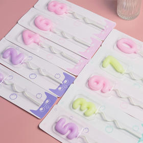 数字蜡烛（颜色随机，单拍不发）