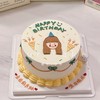 女孩女生手绘蛋糕一-低糖处理无添加 商品缩略图0