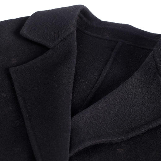 MH9S9斯尔丽瑟俪商场同款2022年冬上新赫本风拼接皮刀刻字母印花大衣 商品图3