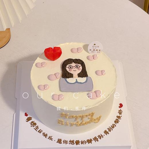 女生手绘蛋糕-低糖处理无添加 商品图0