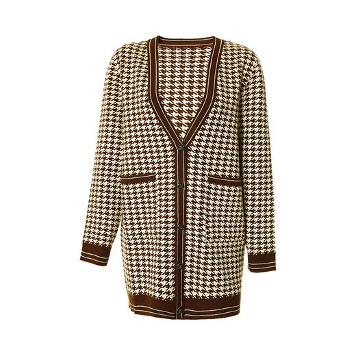 EITIE爱特爱冬季新款女装温柔大方优雅时尚百搭针织开衫6801512 商品图5