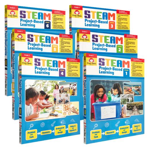 Evan-Moor STEAM Project-Based Learning STEAM项目式学习 商品图1