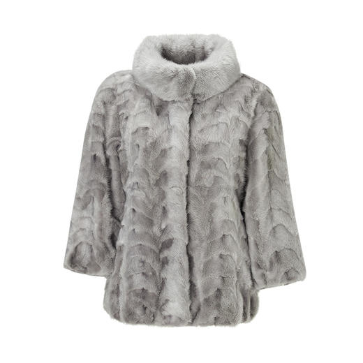 EITIE爱特爱冬季新款水貂羊毛皮一体保暖皮草大衣女6893511 商品图5