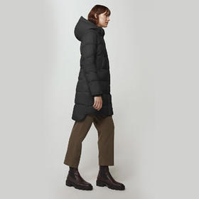CANADA GOOSE 加拿大鹅 女士拉链连帽羽绒服 黑色 5077LB 61