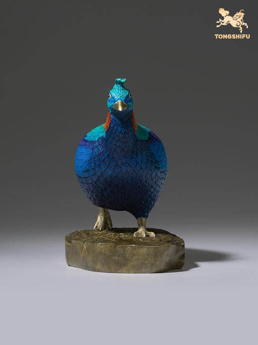 铜师傅 全铜摆件《铜师傅百鸟集》之虹雉铜工艺品 办公室客厅桌面家居饰品 商品图3