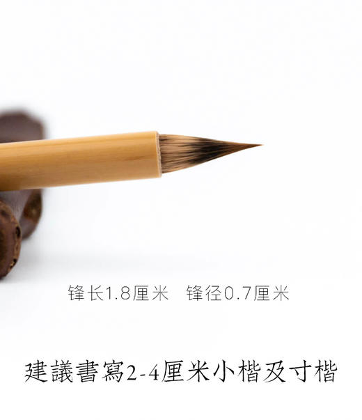 紫狼兼毫笔清和 商品图2