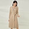 EITIE爱特爱冬季新款时尚简约气质毛呢外套系带羊毛羊绒长款大衣外套6814513 商品缩略图2
