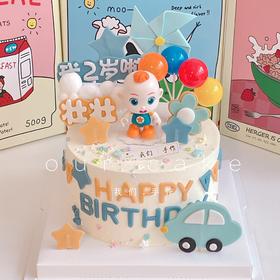 超级宝贝jojo蓝色儿童蛋糕-低糖处理无添加