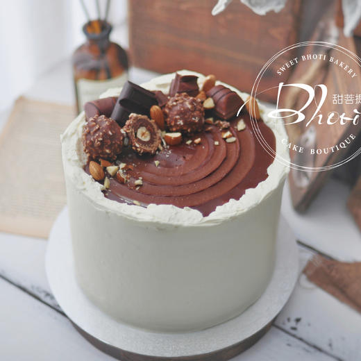 动物性淡奶油系列（浓郁黑巧）英国进口纯动物奶油生日蛋糕0200【加高款】 商品图0