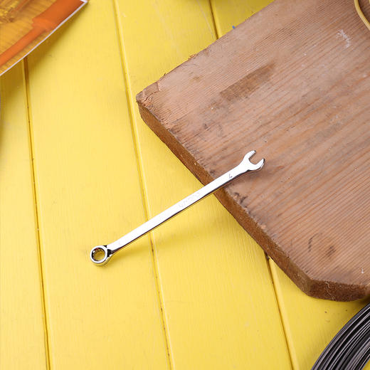 得力镜面两用扳手铬钒钢(银) 商品图3