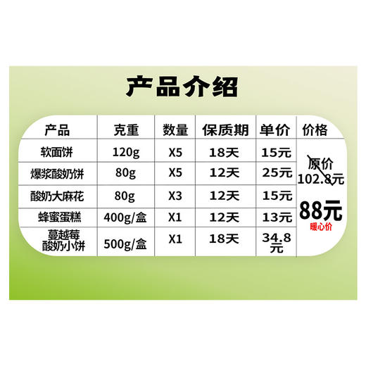 （包头专属，其它地区勿拍）海鹏居家不断粮糕点套餐5味15件 商品图1
