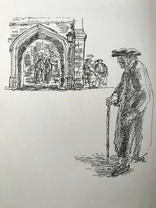 特罗洛普《巴彻斯特养老院》 9幅插图 精装18开带书匣 商品图3