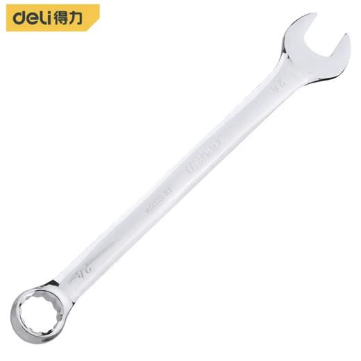 得力镜面两用扳手铬钒钢(银) 商品图0