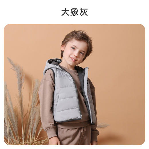 i-baby4-6岁儿童恒温夹棉连帽马甲 商品图5