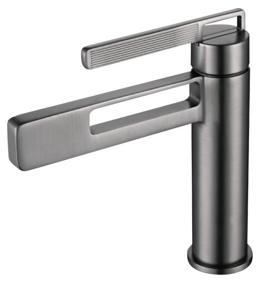 面盆冷热混合龙头/GMP03Q/铜/水镀封油/枪灰色 商品图0