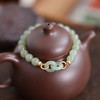 CS-16-53-02 天然8MM和田玉手链 国风环环相扣手链女复古轻奢百搭玉石手串 商品缩略图2