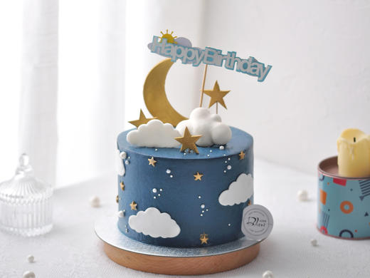 动物性淡奶油系列（梦境主题）英国进口纯动物奶油生日蛋糕0121【加高款】 商品图2