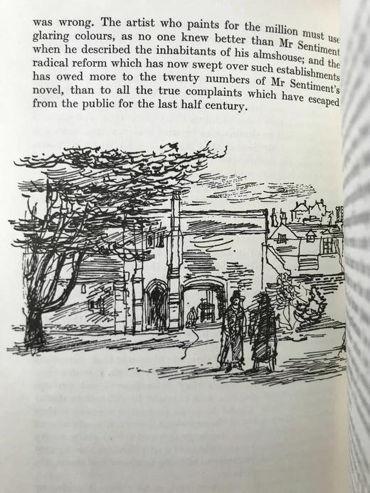 特罗洛普《巴彻斯特养老院》 9幅插图 精装18开带书匣 商品图11